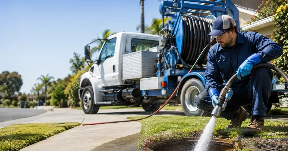 Hydro jet sewer cleaning Fountain Valley
