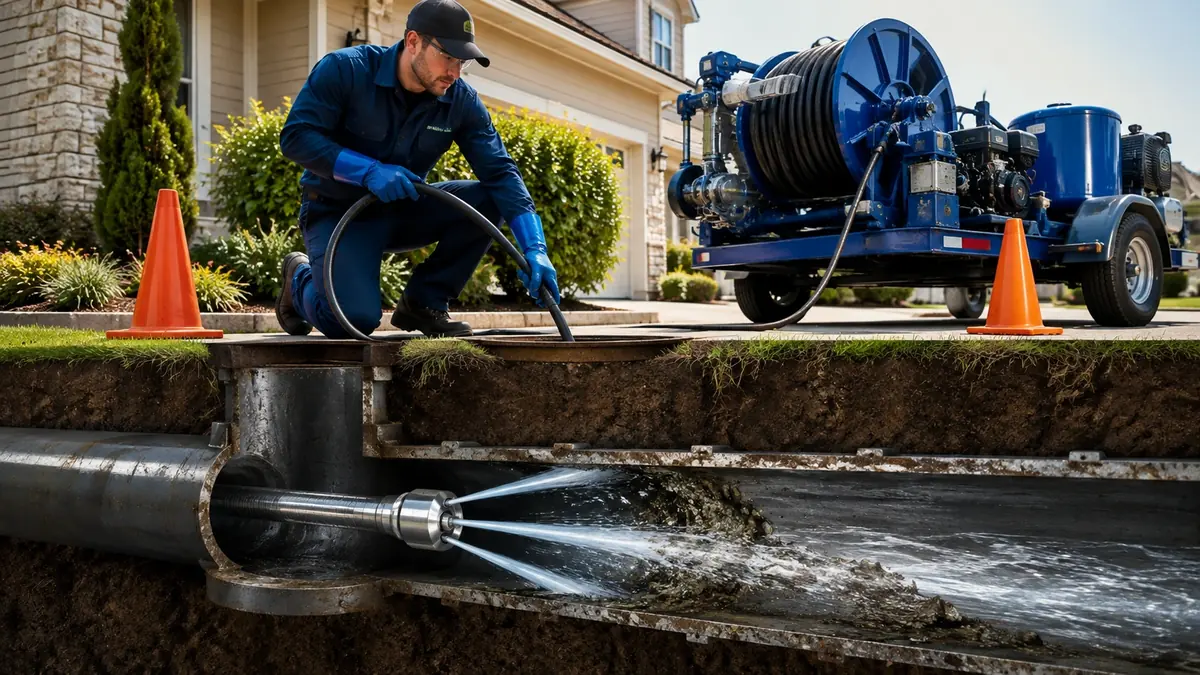 Main Sewer Line Hydro Jet Cleaning in Fountain Valley