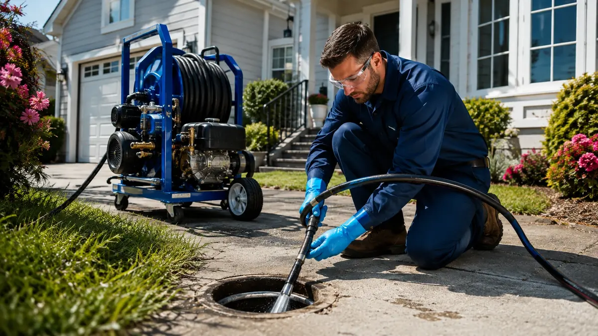 Residential Hydro Jet Drain Cleaning in Fountain Valley