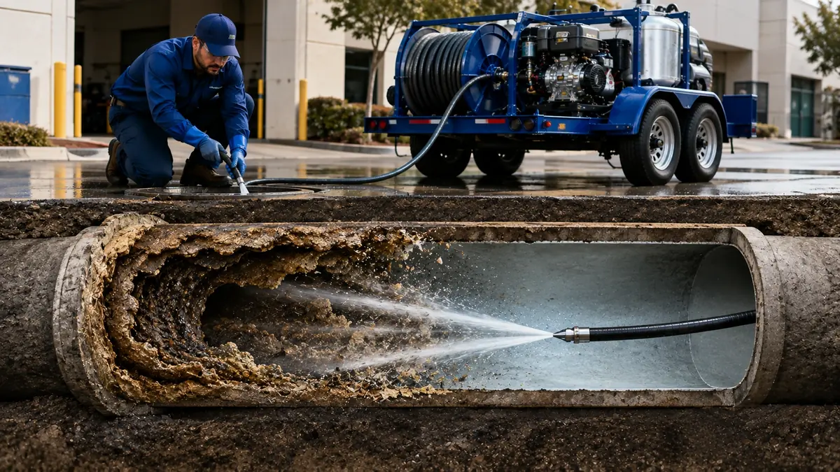 Sewer Pipe Descaling in Fountain Valley
